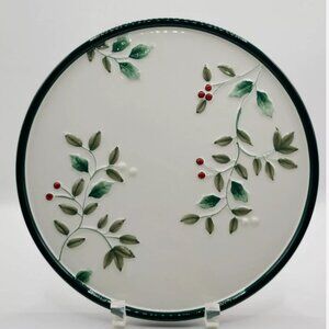 Pfaltzgraff Trivet Winterberry Holiday Christmas Ceramic Round 8" New in Box